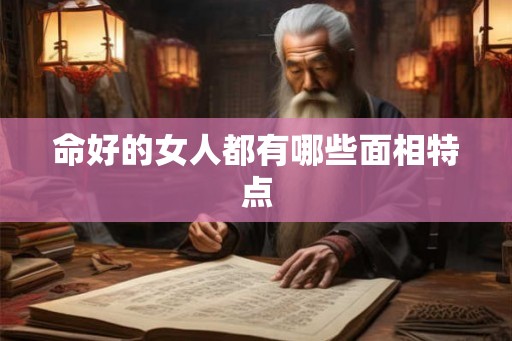 命好的女人都有哪些面相特点