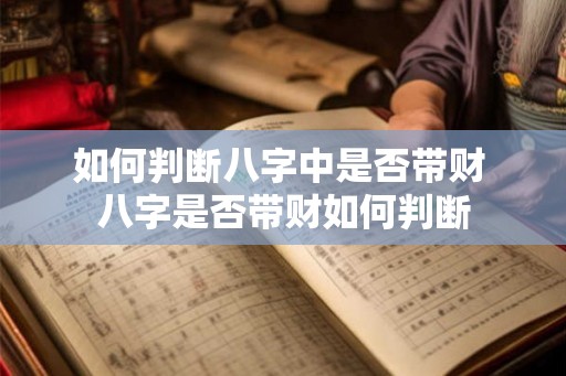 如何判断八字中是否带财 八字是否带财如何判断 如何判断八字中是否带财 八字是否带财如何判断
