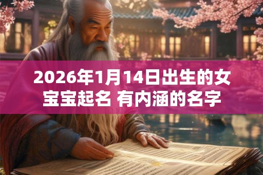 2026年1月14日出生的女宝宝起名 有内涵的名字