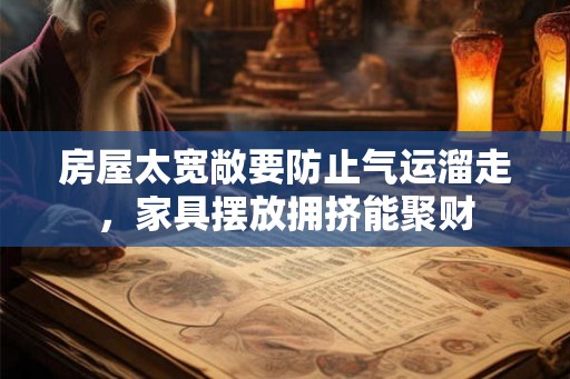 房屋太宽敞要防止气运溜走,家具摆放拥挤能聚财 房屋太宽敞要防止气运溜走,家具摆放拥挤能聚财