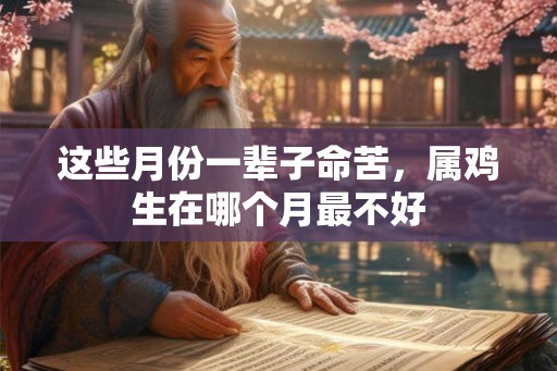 这些月份一辈子命苦，属鸡生在哪个月最不好