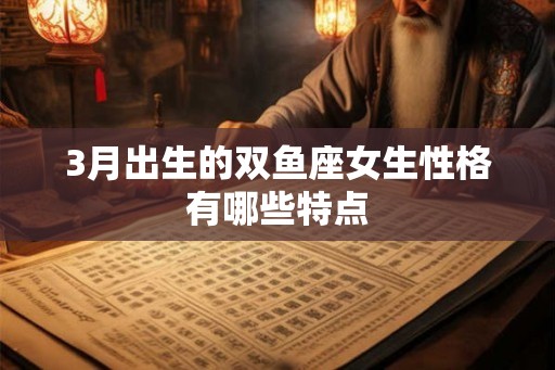 3月出生的双鱼座女生性格有哪些特点 3月出生的双鱼座女生性格有哪些特点