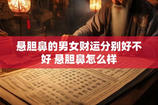 悬胆鼻的男女财运分别好不好 悬胆鼻怎么样