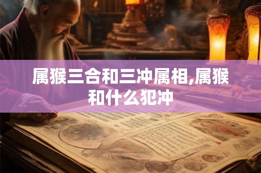 属猴三合和三冲属相,属猴和什么犯冲