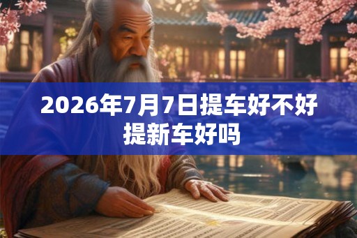 2026年7月7日提车好不好 提新车好吗 2026年7月7日提车好不好 提新车好吗