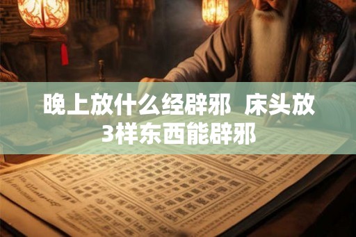晚上放什么经辟邪  床头放3样东西能辟邪