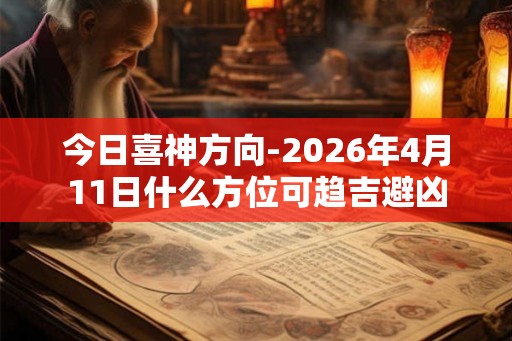 今日喜神方向-2026年4月11日什么方位可趋吉避凶 今日喜神方向-2026年4月11日什么方位可趋吉避凶