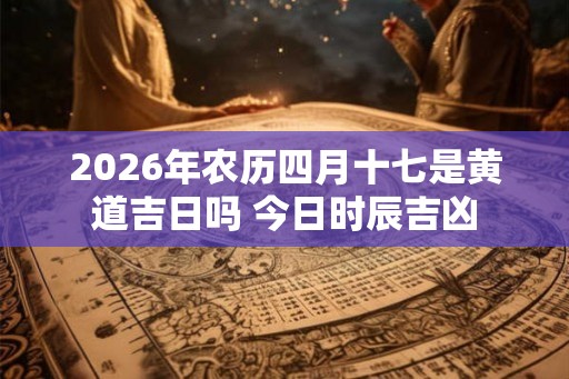 2026年农历四月十七是黄道吉日吗 今日时辰吉凶