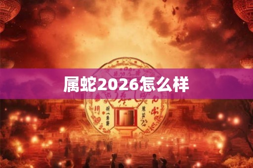 属蛇2026怎么样
