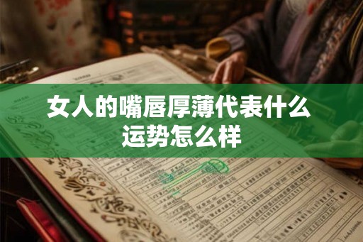 女人的嘴唇厚薄代表什么 运势怎么样