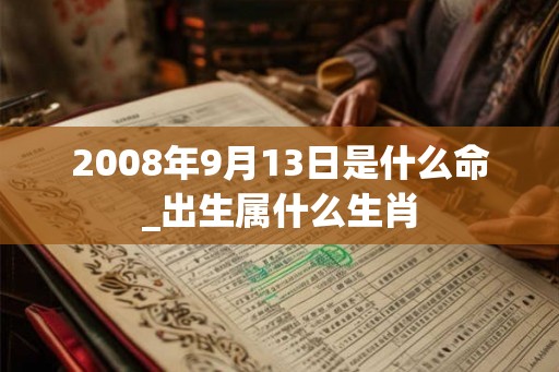 2008年9月13日是什么命_出生属什么生肖
