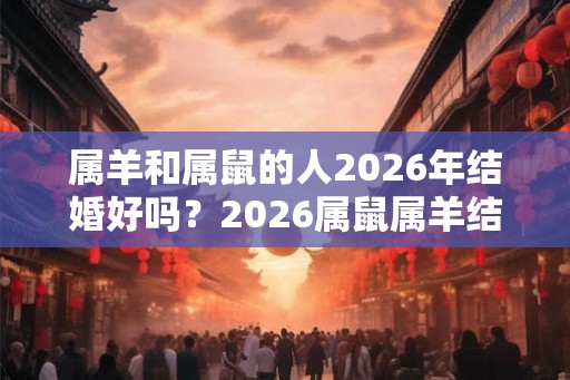 属羊和属鼠的人2026年结婚好吗？2026属鼠属羊结婚吉日