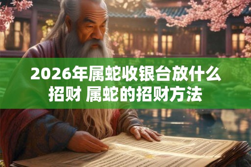 2026年属蛇收银台放什么招财 属蛇的招财方法