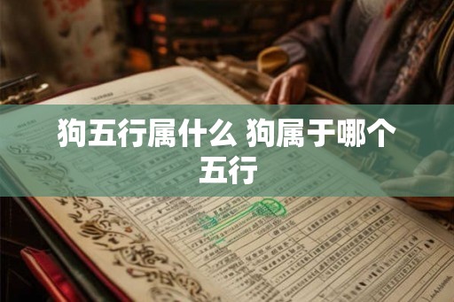 狗五行属什么 狗属于哪个五行 狗五行属什么 狗属于哪个五行