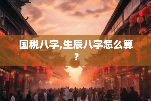 国税八字,生辰八字怎么算？
