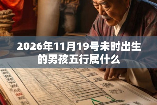 2026年11月19号未时出生的男孩五行属什么