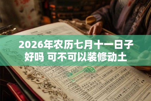 2026年农历七月十一日子好吗 可不可以装修动土 2026年农历七月十一日子好吗 可不可以装修动土