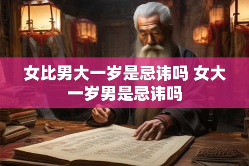 女比男大一岁是忌讳吗 女大一岁男是忌讳吗