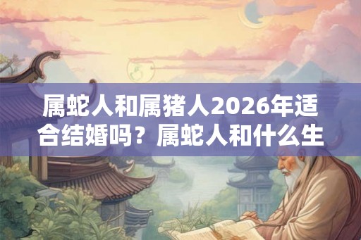属蛇人和属猪人2026年适合结婚吗？属蛇人和什么生肖相配？