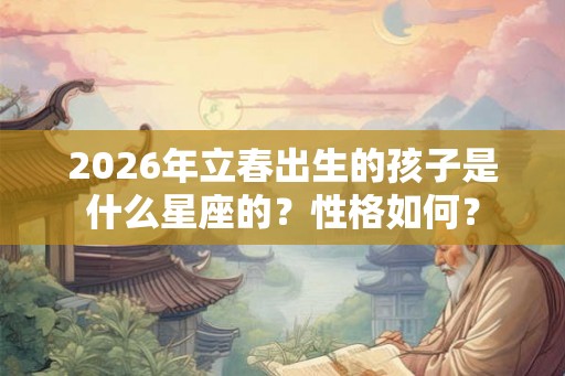 2026年立春出生的孩子是什么星座的？性格如何？