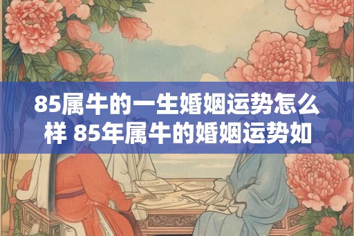 85属牛的一生婚姻运势怎么样 85年属牛的婚姻运势如何