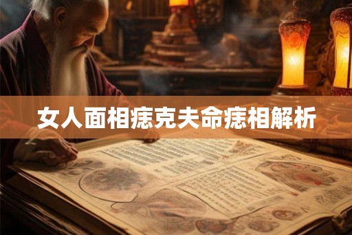 女人面相痣克夫命痣相解析