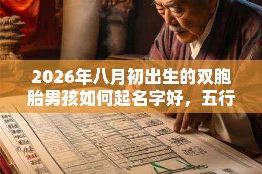 2026年八月初出生的双胞胎男孩如何起名字好,五行属什么? 2026年八月初出生的双胞胎男孩如何起名字好,五行属什么?
