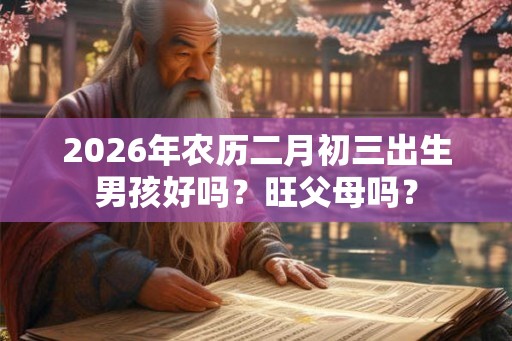 2026年农历二月初三出生男孩好吗？旺父母吗？