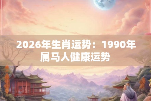 2026年生肖运势：1990年属马人健康运势