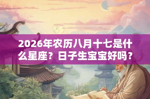 2026年农历八月十七是什么星座？日子生宝宝好吗？