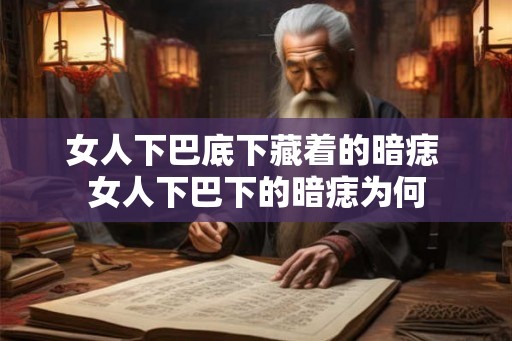 女人下巴底下藏着的暗痣 女人下巴下的暗痣为何