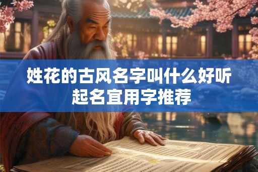 姓花的古风名字叫什么好听 起名宜用字推荐