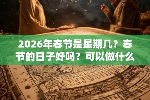 2026年春节是星期几？春节的日子好吗？可以做什么？