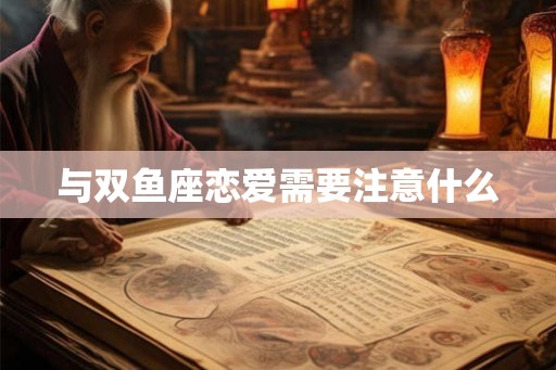 与双鱼座恋爱需要注意什么