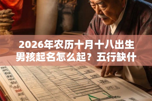2026年农历十月十八出生男孩起名怎么起？五行缺什么？