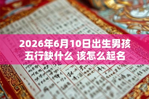 2026年6月10日出生男孩五行缺什么 该怎么起名