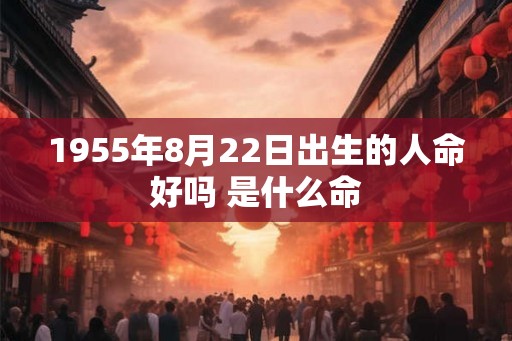 1955年8月22日出生的人命好吗 是什么命