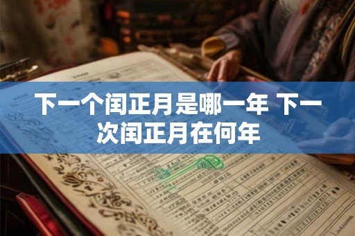 下一个闰正月是哪一年 下一次闰正月在何年
