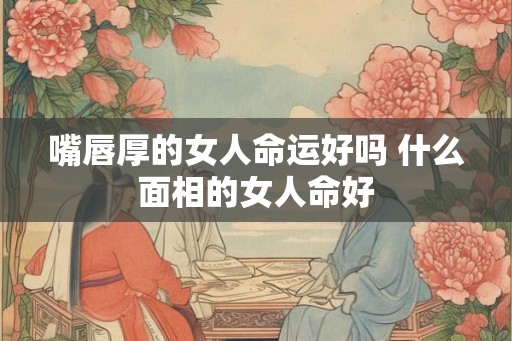 嘴唇厚的女人命运好吗 什么面相的女人命好