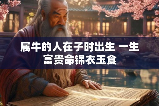 属牛的人在子时出生 一生富贵命锦衣玉食