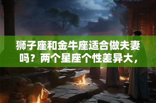 狮子座和金牛座适合做夫妻吗？两个星座个性差异大，但相互吸引并非无望