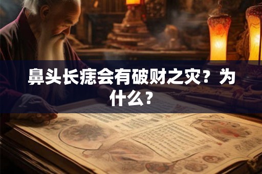 鼻头长痣会有破财之灾？为什么？