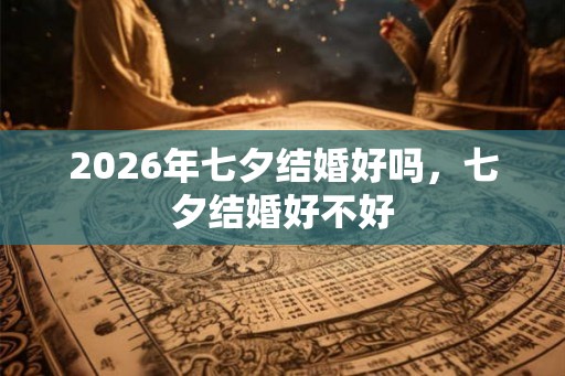 2026年七夕结婚好吗，七夕结婚好不好
