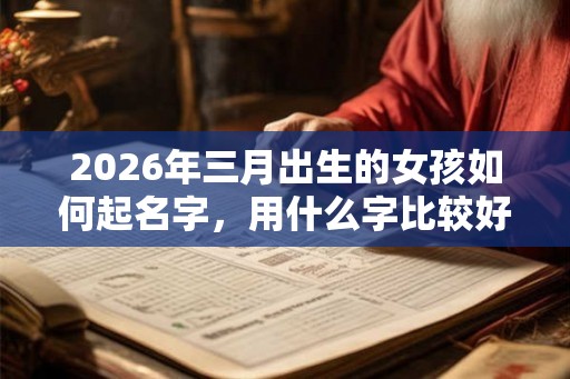 2026年三月出生的女孩如何起名字，用什么字比较好