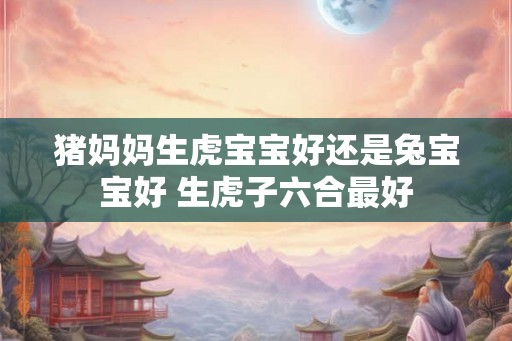猪妈妈生虎宝宝好还是兔宝宝好 生虎子六合最好