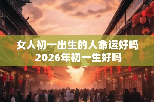 女人初一出生的人命运好吗 2026年初一生好吗