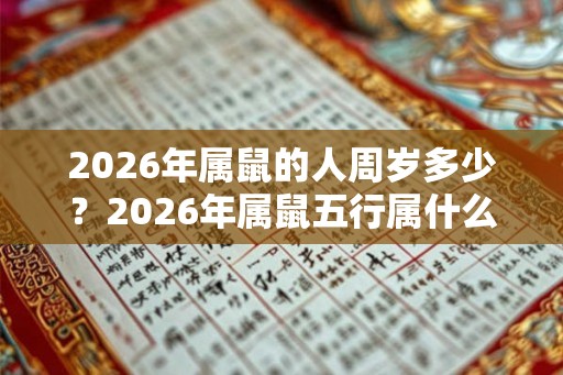 2026年属鼠的人周岁多少？2026年属鼠五行属什么？