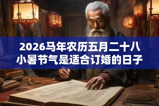 2026马年农历五月二十八小暑节气是适合订婚的日子吗？