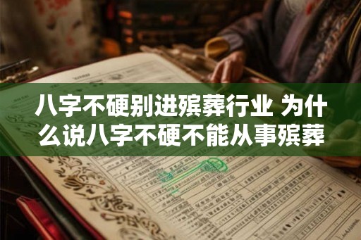 八字不硬别进殡葬行业 为什么说八字不硬不能从事殡葬行业