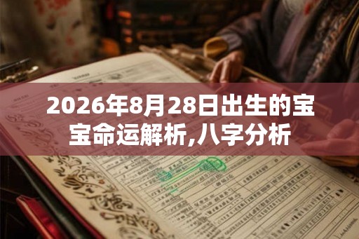 2026年8月28日出生的宝宝命运解析,八字分析